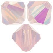 Preciosa rondelle beads - Bead 6 mm - Rose Opal AB x12|raw }}