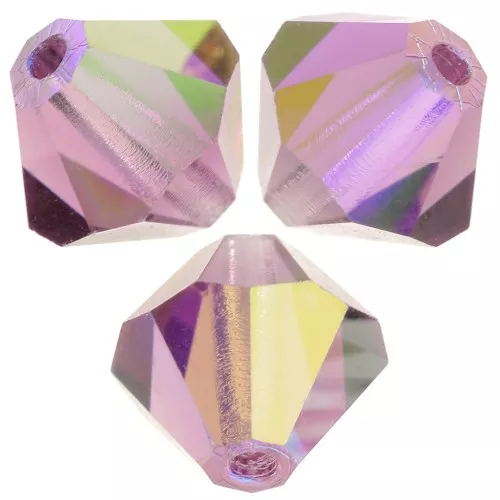 Preciosa rondelle beads - Bead 6 mm - Amatista AB x12
