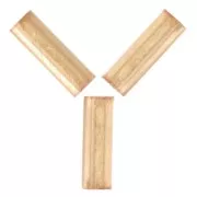 Tubos rectos 6x1,9 mm - Dorado con oro fino x10