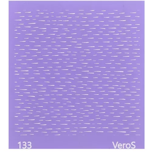 Silk Screen VeroS para arcilla polimérica 90x90 mm - Pequeño dibujo de líneas n°133 x1