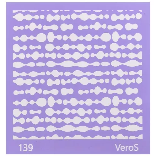 Silk Screen VeroS para arcilla polimérica 90x90 mm - Motivo abstracto n°139 x1