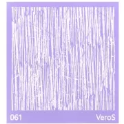 Silk Screen VeroS para arcilla polimérica 90x90 mm - Motivo líneas abstractas n°061 x1