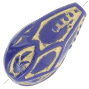 Cuentas en forma de pera 20x11 mm estilo vintage - Azul real - Doradox5|raw }}