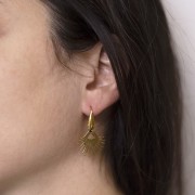 Colgante étnico de 20 mm - Acero inoxidable dorado 304L x1