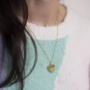 Forçat gargantilla de malla con cuentas aplanadas 2 mm - Acero inoxidable 304L x48cm