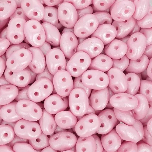 SuperDuo 2,5x5 mm - Rosa pastel empolvado x10g