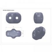 SuperDuo 2,5x5 mm - Melocotón pastel empolvado x10g