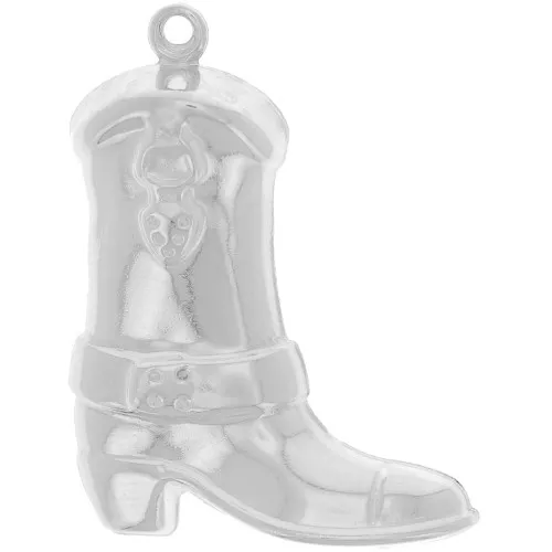 Colgante bota vaquera Santiag 30x23 mm - Plata 925 x1