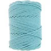 Bobina de cordón de algodón para macramé de 3 mm - Turquesa x100m