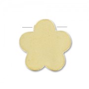 Cuenta Fleur de 8,5 mm - Dorado con oro fino satinado x1