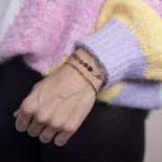 Pulsera jonc 170 mm de Acero Inox 304 Doré x1