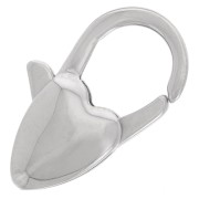 Cierre de langosta en forma de corazón de 20 mm - acero inoxidable 304 x1