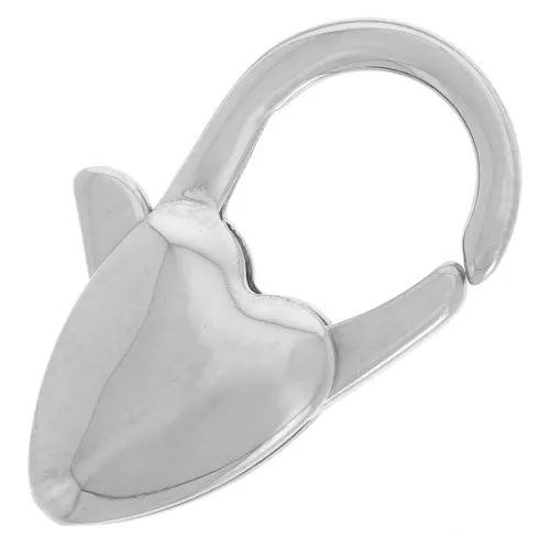 Cierre de langosta en forma de corazón de 20 mm - acero inoxidable 304 x1