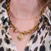 Cierre en T para pulsera o collar de 16 mm - Acero inoxidable dorado 304 x1