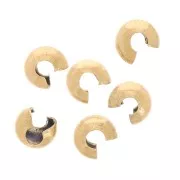 Cubreperlas aplastables 3 mm - Acero inoxidable 304L Doradox10