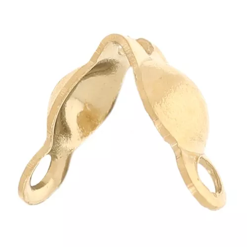 Tapa de nudo de 3 mm con anillos cerrados - Acero inoxidable 304L Gold x4