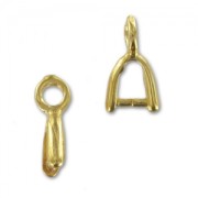 Enganches para colgante 9 mm dorado con oro fino x4|raw }}