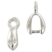 Enganches para colgante 11 mm plateado x4