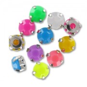 Surtido de cabuchones engastados 8 mm Multicolores x20|raw }}