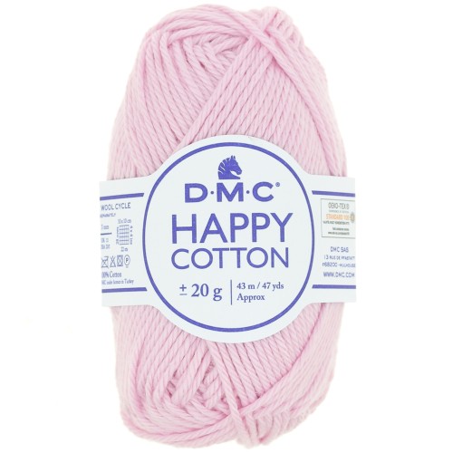 Happy Cotton DMC - amigurumi especial - Rosa gragea (n°760) x43m