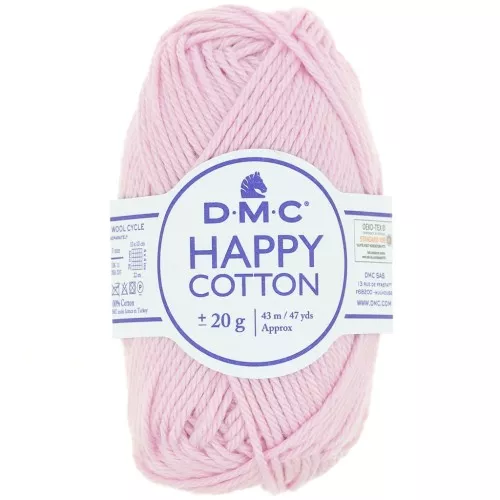 Happy Cotton DMC - amigurumi especial - Rosa gragea (n°760) x43m