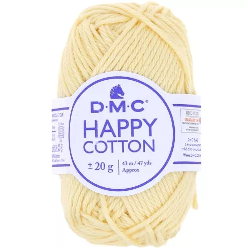 Happy Cotton DMC - especial amigurumi - Amarillo pálido (n°770) x43m