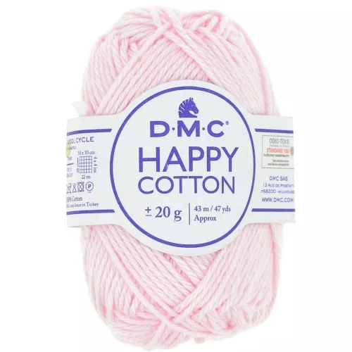 Happy Cotton DMC - amigurumi especial - Canastilla rosa (n°763) x43m