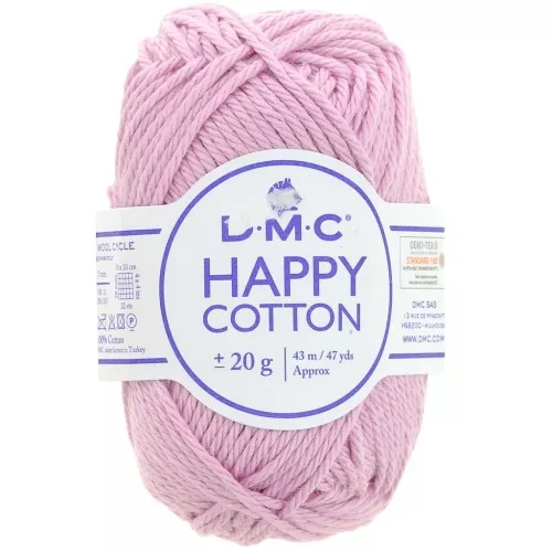 Happy Cotton DMC - amigurumi especial - Rosa vintage (n°769) x43m