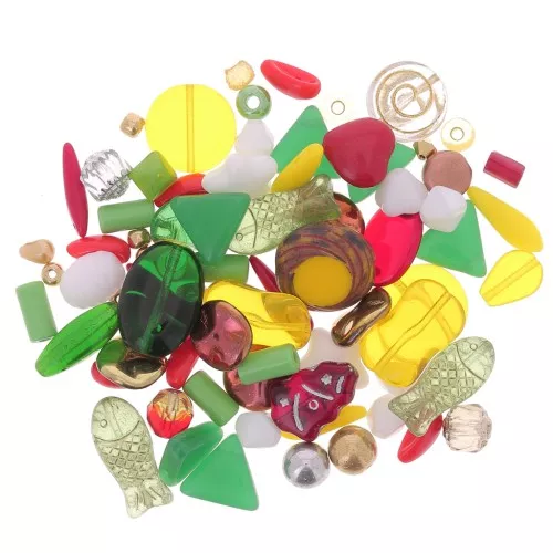 Surtido de perlas de Bohemia - color Navidad - Navidad x50g