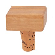 Tapón decorativo cuadrado de madera - Bouchon Leo par Puca® 51x45 mm a personalizar x1