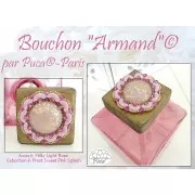 Tapón decorativo cuadrado de madera - Bouchon Leo par Puca® 51x45 mm a personalizar x1