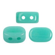 Cuentas de vidrio Lipsi® de Puca® 4x6 mm - Turquesa verde opaco x10g
