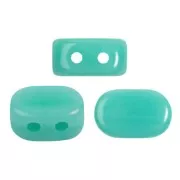 Cuentas de vidrio Lipsi® de Puca® 4x6 mm - Turquesa verde opaco x10g