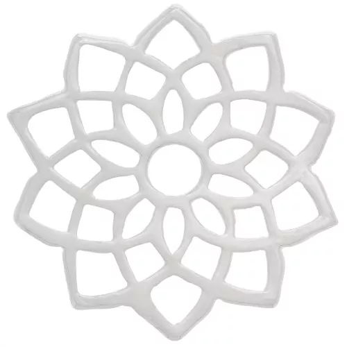 Espaciador de chakra nº 7 - Coronal - 15 mm - Plateado fino x1