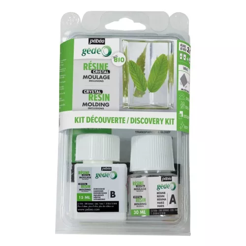 Kit Descubrimiento Resina Cristalina Biorganic - Transparente 45ml