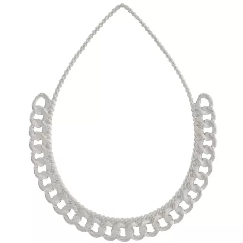 Colgantes de gota con cadena 38x30,5 mm - acero inoxidable 304L x2