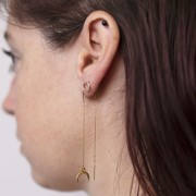 Forçat pendientes de eslabones de cadena 50 + 60mm - acero inoxidable 304 x2