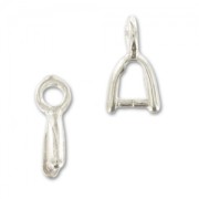 Enganches para colgante 9 mm plateado x4