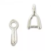 Enganches para colgante 9 mm plateado x4