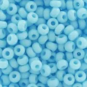 Cuentas de Rocalla Preciosa 11/0 de 2 mm - Aguamarina opaca x 20 g