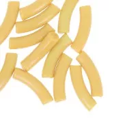 Ochre - Perles tube incurvé en acrylique opaque 32x8 mm - Ocre x6 Perles tube incurvé en acrylique opaque 32x8 mm - Ocre x6