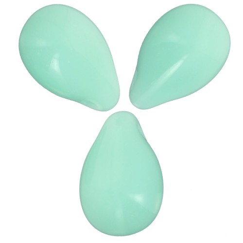 Gotas 6x9 mm  Mint Alabaster x25