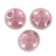 Cuentas redondas 4 mm Opaque Light Rose Ceramic Look x50