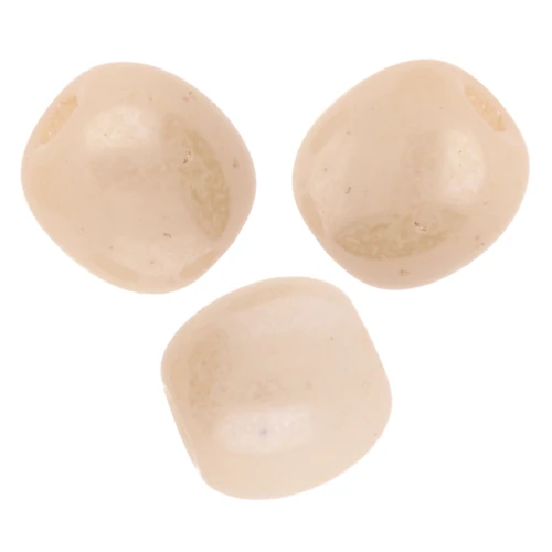 Cuenta de cristal checo redonda 4 mm Opaco Beige Cerámica Look x50