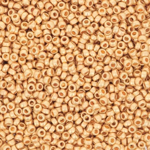 Rocalla Miyuki 15/0 191F - Mate bañado en oro 24kt x5g