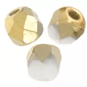 Verdaderas chapas de 2 mm Chalk White Gold Mat x50