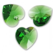 Corazón PureCrystal 6228 14,4x14 mm Dark Moss Green x1|raw }}