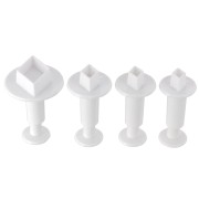 4 sacabocados - Losange - 20-22-24-32 mm