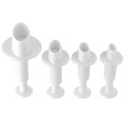 4 sacabocados - Oval - 19-21-23-33 mm