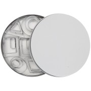 Juego de 24 cortapastas de acero inoxidable para modelar - Geométricos